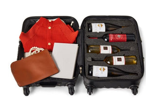 Fly With Wine VinGarde Valise Piccolo 5-Bottle - Carry-on size (when empty of wine) Wine Suitcase Just Chill Wine 