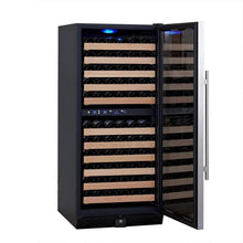 Load image into Gallery viewer, Kings Bottle 100 Bottle Upright Dual Zone Wine Fridge For Home Wine Coolers Just Chill Wine 