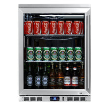 Load image into Gallery viewer, Kings Bottle 24 Inch Under Counter Beer Cooler Drinks Stainless Steel Beverage Cooler Just Chill Wine 