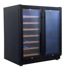 Kings Bottle 30" Under Counter Low-E Glass Door Wine and Beer Cooler Combo Combo Wine/Beverage Cooler Just Chill Wine 