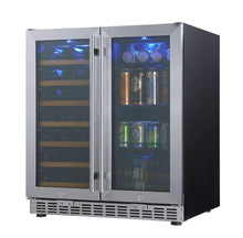 Load image into Gallery viewer, Kings Bottle 30&quot; Under Counter Low-E Glass Door Wine and Beer Cooler Combo Combo Wine/Beverage Cooler Just Chill Wine 