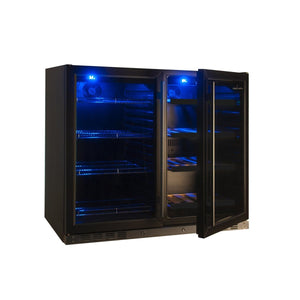 Kings Bottle 39" Under Counter Wine And Beer Fridge Combo Combo Wine/Beverage Cooler Just Chill Wine 