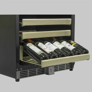 Kings Bottle 44 Bottles 24 Inch Under Counter Dual Zone Wine Cooler Wine Coolers Just Chill Wine 