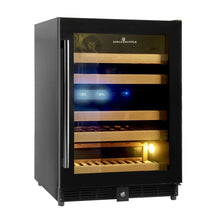 Load image into Gallery viewer, Kings Bottle 44 Bottles 24 Inch Under Counter Dual Zone Wine Cooler Wine Coolers Just Chill Wine 