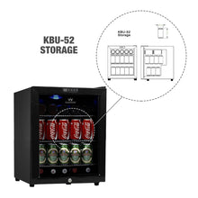 Load image into Gallery viewer, Kings Bottle 45 Can Compressor Mini Fridge Beverage Cooler Just Chill Wine 