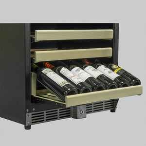 Kings Bottle 46 Bottle 24 Inch Under Counter Wine Fridge Built In Wine Coolers Just Chill Wine 