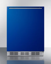 Load image into Gallery viewer, Summit Cobalt Blue 24&quot; Wide Refrigerator-Freezer Beverage Cooler Just Chill Wine 