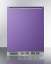 Load image into Gallery viewer, Summit Lavender Purple 24&quot; Wide Refrigerator-Freezer Beverage Cooler Just Chill Wine 