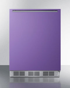 Summit Lavender Purple 24" Wide Refrigerator-Freezer Beverage Cooler Just Chill Wine 