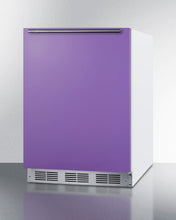 Load image into Gallery viewer, Summit Lavender Purple 24&quot; Wide Refrigerator-Freezer Beverage Cooler Just Chill Wine 