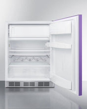 Load image into Gallery viewer, Summit Lavender Purple 24&quot; Wide Refrigerator-Freezer Beverage Cooler Just Chill Wine 