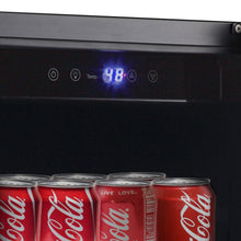 Load image into Gallery viewer, Whynter BBR-801BG Built-in Black Glass 80-can capacity 3.4 cu ft. Beverage Refrigerator Just Chill Wine 