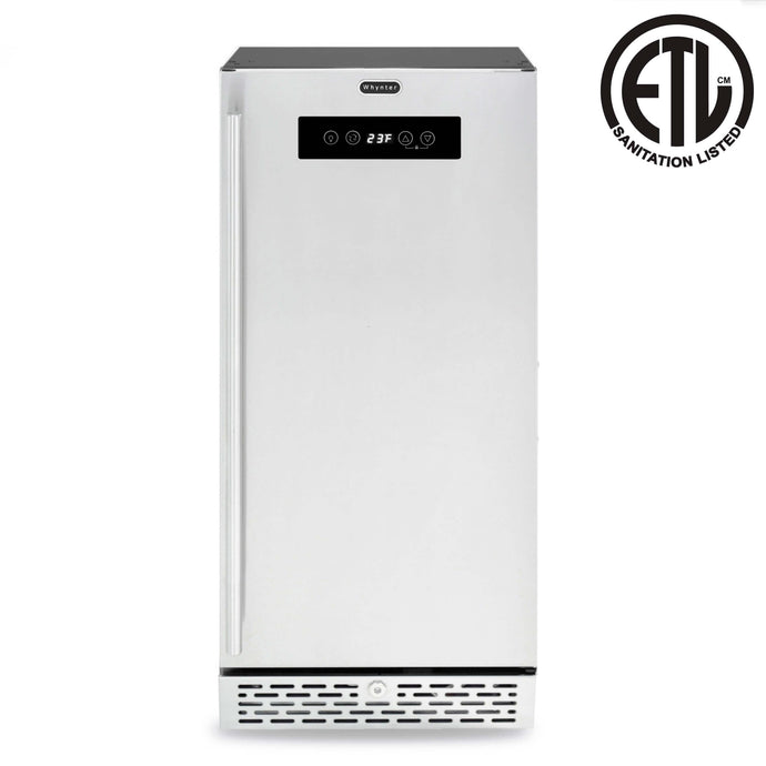 Whynter BEF-286SB Stainless Steel Built-in or Freestanding 2.9 cu. ft. Beer Keg Froster Beverage Refrigerator with Digital Controls Just Chill Wine 