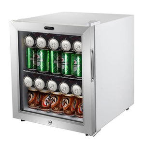 Whynter BR-062WS Beverage Refrigerator With Lock – Stainless Steel 62 Can Capacity Just Chill Wine 