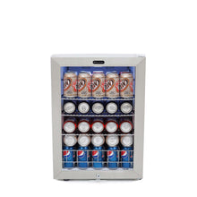 Load image into Gallery viewer, Whynter BR-091WS Beverage Refrigerator With Lock – Stainless Steel 90 Can Capacity Just Chill Wine 