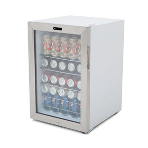 Whynter BR-091WS Beverage Refrigerator With Lock – Stainless Steel 90 Can Capacity Just Chill Wine 