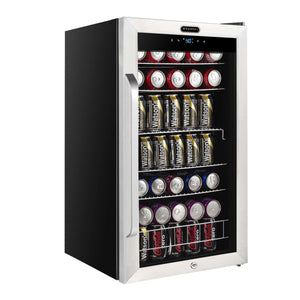 Whynter BR-1211DS Freestanding 121 Can Beverage Refrigerator with Digital Control and Internal Fan Just Chill Wine 