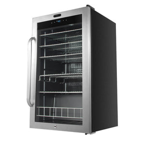 Whynter BR-1211DS Freestanding 121 Can Beverage Refrigerator with Digital Control and Internal Fan Just Chill Wine 