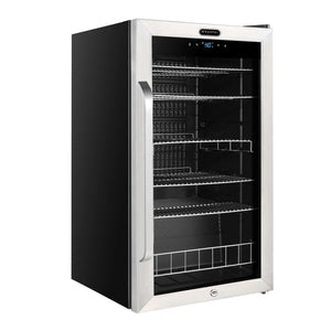 Whynter BR-1211DS Freestanding 121 Can Beverage Refrigerator with Digital Control and Internal Fan Just Chill Wine 