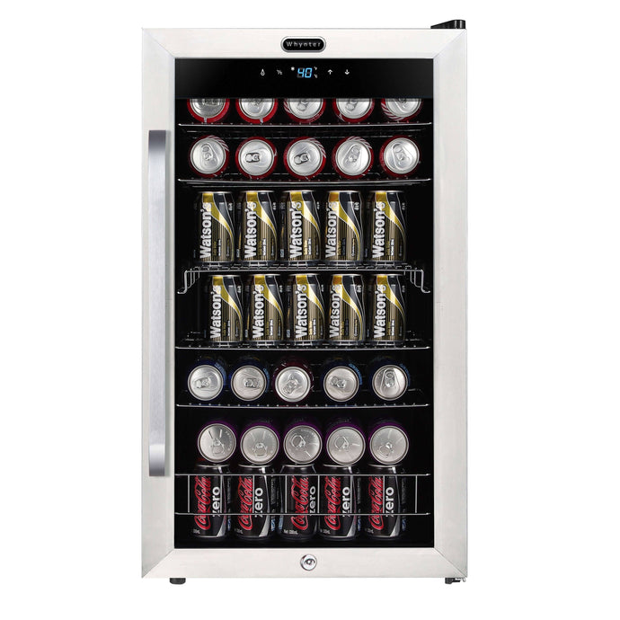 Whynter BR-1211DS Freestanding 121 Can Beverage Refrigerator with Digital Control and Internal Fan Just Chill Wine 