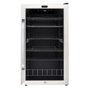 Whynter BR-1211DS Freestanding 121 Can Beverage Refrigerator with Digital Control and Internal Fan Just Chill Wine 