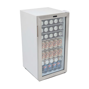 Whynter BR-128WS Beverage Refrigerator With Lock – Stainless Steel 120 Can Capacity Just Chill Wine 