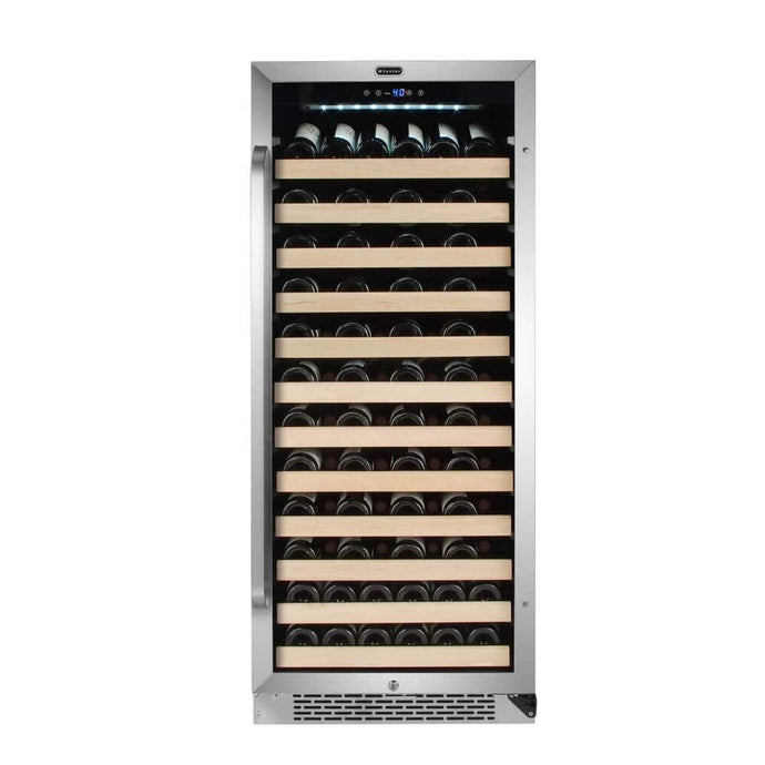 Whynter BWR-1002SD/BWR-1002SDa 100 Bottle Built-in Stainless Steel Compressor Wine Refrigerator with Display Rack and LED display Just Chill Wine 