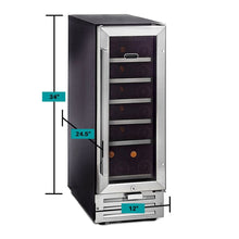 Load image into Gallery viewer, Whynter BWR-18SD 18 Bottle Built-In Wine Refrigerator Just Chill Wine 